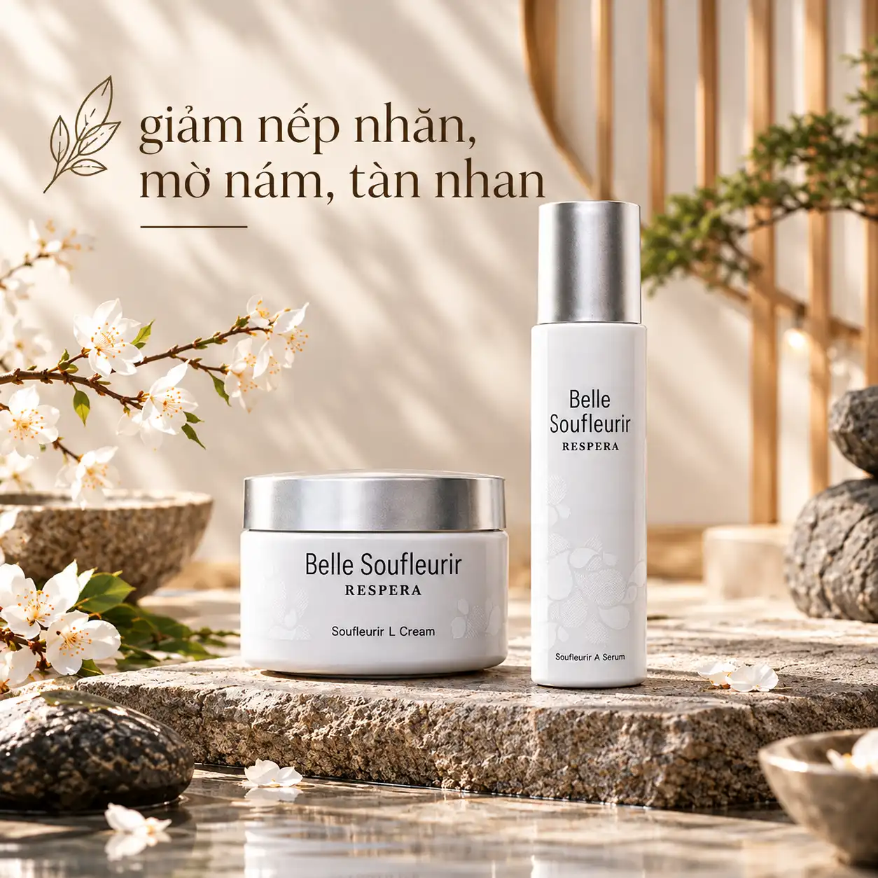 Quảng Cáo Dưỡng Da Phong Cách Zen Tối Giản 100kb